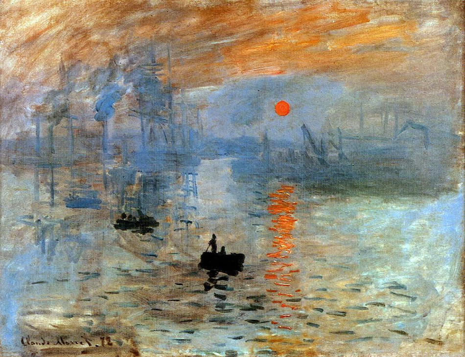 Impresión, Sol Naciente (Óleo sobre lienzo) Claude Monet, 1873